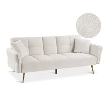 Load image into Gallery viewer, Forest 3 Seater Sofa Bed with Cup Holder - Beige