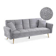 Load image into Gallery viewer, Forest 3 Seater Sofa Bed with Cup Holder - Dark Grey