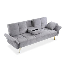 Load image into Gallery viewer, Forest 3 Seater Sofa Bed with Cup Holder - Dark Grey