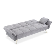 Load image into Gallery viewer, Forest 3 Seater Sofa Bed with Cup Holder - Dark Grey