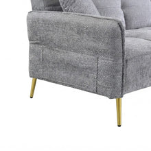 Load image into Gallery viewer, Forest 3 Seater Sofa Bed with Cup Holder - Dark Grey