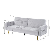 Load image into Gallery viewer, Kiwi 3 Seater Sofa Bed - Grey