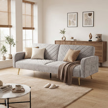 Load image into Gallery viewer, Kiwi 3 Seater Sofa Bed - Dark Grey