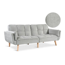 Load image into Gallery viewer, Puna 3 Seater Sofa Bed - Grey