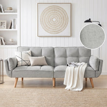 Load image into Gallery viewer, Puna 3 Seater Sofa Bed - Grey