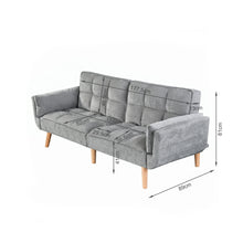 Load image into Gallery viewer, Puna 3 Seater Sofa Bed - Dark Grey