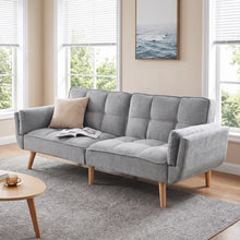 Load image into Gallery viewer, Puna 3 Seater Sofa Bed - Dark Grey