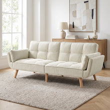 Load image into Gallery viewer, Puna 3 Seater Sofa Bed - Dark Beige