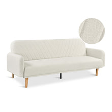 Load image into Gallery viewer, Kiri 3 Seater Sofa Bed - Beige