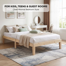 Load image into Gallery viewer, 24485-miro-king-single-wooden-bed-frame-natural-2607176