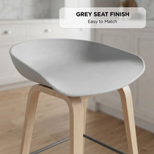 Load image into Gallery viewer, 24362-kai-metal-bar-stool-65cm-set-of-4-grey-2607215