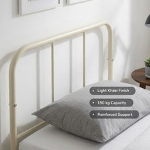 Load image into Gallery viewer, 24434-bolt-single-metal-bed-frame-light-khaki-2607214