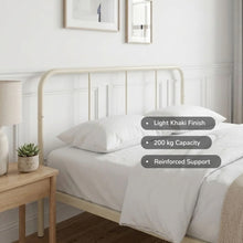 Load image into Gallery viewer, Bolt Queen Metal Bed Frame - Light Khaki