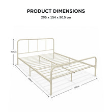 Load image into Gallery viewer, Bolt Queen Metal Bed Frame - Light Khaki