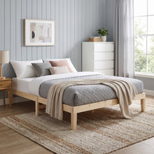Load image into Gallery viewer, Miro Queen Wooden Bed Frame - Natural