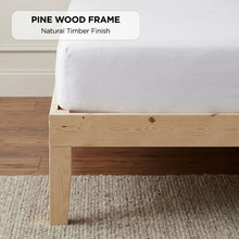 Load image into Gallery viewer, Miro Queen Wooden Bed Frame - Natural