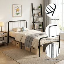 Load image into Gallery viewer, 24438-bolt-single-metal-bed-frame-black-2607215