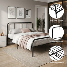 Load image into Gallery viewer, 24439-bolt-double-metal-bed-frame-black-2607215