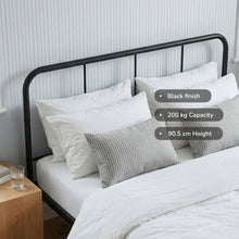 Load image into Gallery viewer, 24439-bolt-double-metal-bed-frame-black-2607214