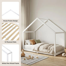Load image into Gallery viewer, Homi Single Wooden Bed Frame - White