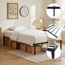 Load image into Gallery viewer, Lite Single Metal Bed Frame - Black