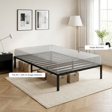 Load image into Gallery viewer, Lite Single Metal Bed Frame - Black