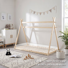 Load image into Gallery viewer, Harbor Single Wooden Bed Frame - Natural