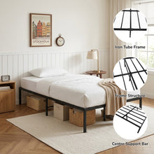 Load image into Gallery viewer, 24441-lite-king-single-metal-bed-frame-black-2607215