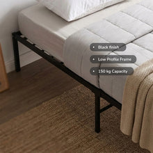 Load image into Gallery viewer, 24441-lite-king-single-metal-bed-frame-black-2607214