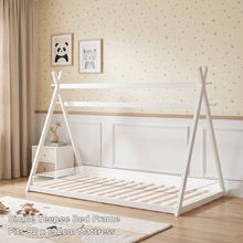 Load image into Gallery viewer, Harbor Single Wooden Bed Frame - White