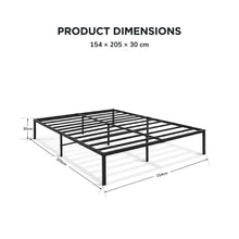 Load image into Gallery viewer, Lite Queen Metal Bed Frame - Black