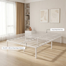 Load image into Gallery viewer, Lite King Single Metal Bed Frame - White