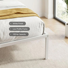 Load image into Gallery viewer, Lite King Single Metal Bed Frame - White