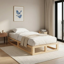 Load image into Gallery viewer, 24480-loom-single-wooden-bed-frame-natural-2607211