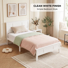 Load image into Gallery viewer, Flexa King Single Wooden Bed Frame - White