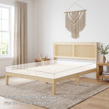 Load image into Gallery viewer, Tropi Queen Wooden Bed Frame - Natural