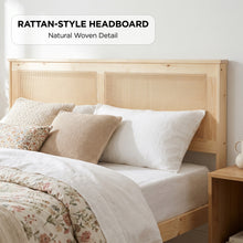Load image into Gallery viewer, Tropi Queen Wooden Bed Frame - Natural