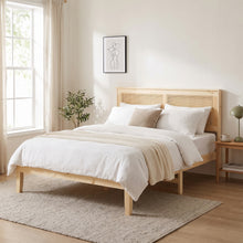 Load image into Gallery viewer, Tropi Queen Wooden Bed Frame - Natural