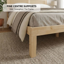 Load image into Gallery viewer, Tropi Queen Wooden Bed Frame - Natural