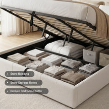 Load image into Gallery viewer, Floria Queen Gas Lift Bed Frame - White