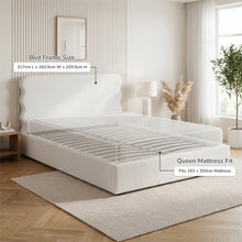 Load image into Gallery viewer, Floria Queen Gas Lift Bed Frame - White