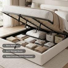 Load image into Gallery viewer, Floria Super King Gas Lift Bed Frame - White
