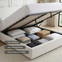 Load image into Gallery viewer, Cove Queen Gas Lift Bed Frame - White