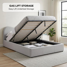 Load image into Gallery viewer, Miora Queen Gas Lift Bed Frame - Light Grey