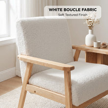 Load image into Gallery viewer, Aven Boucle Armchair - White