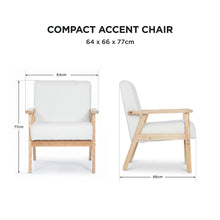 Load image into Gallery viewer, Aven Boucle Armchair - White