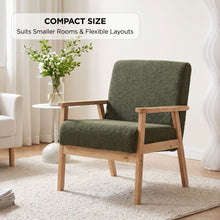 Load image into Gallery viewer, Aven Boucle Armchair - Dark Green