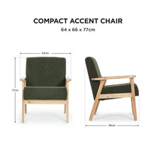 Load image into Gallery viewer, Aven Boucle Armchair - Dark Green