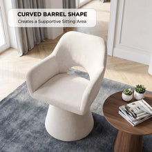 Load image into Gallery viewer, Nilo Swivel Barrel Armchair - Beige