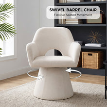 Load image into Gallery viewer, Nilo Swivel Barrel Armchair - Beige